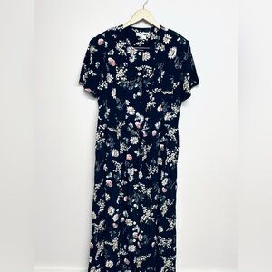 Vintage 90’s Norm Thompson sundress size 10 summer dress cottagecore floral